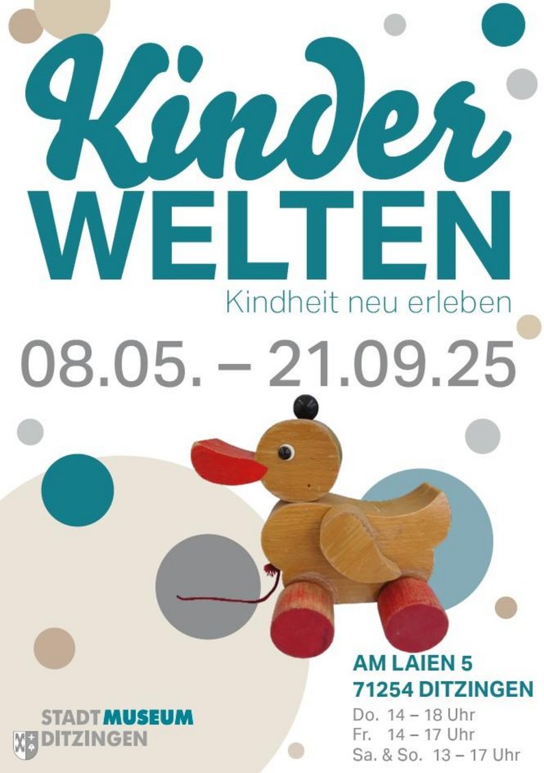 Plakat Kinderwelten - Kindheit neu erleben