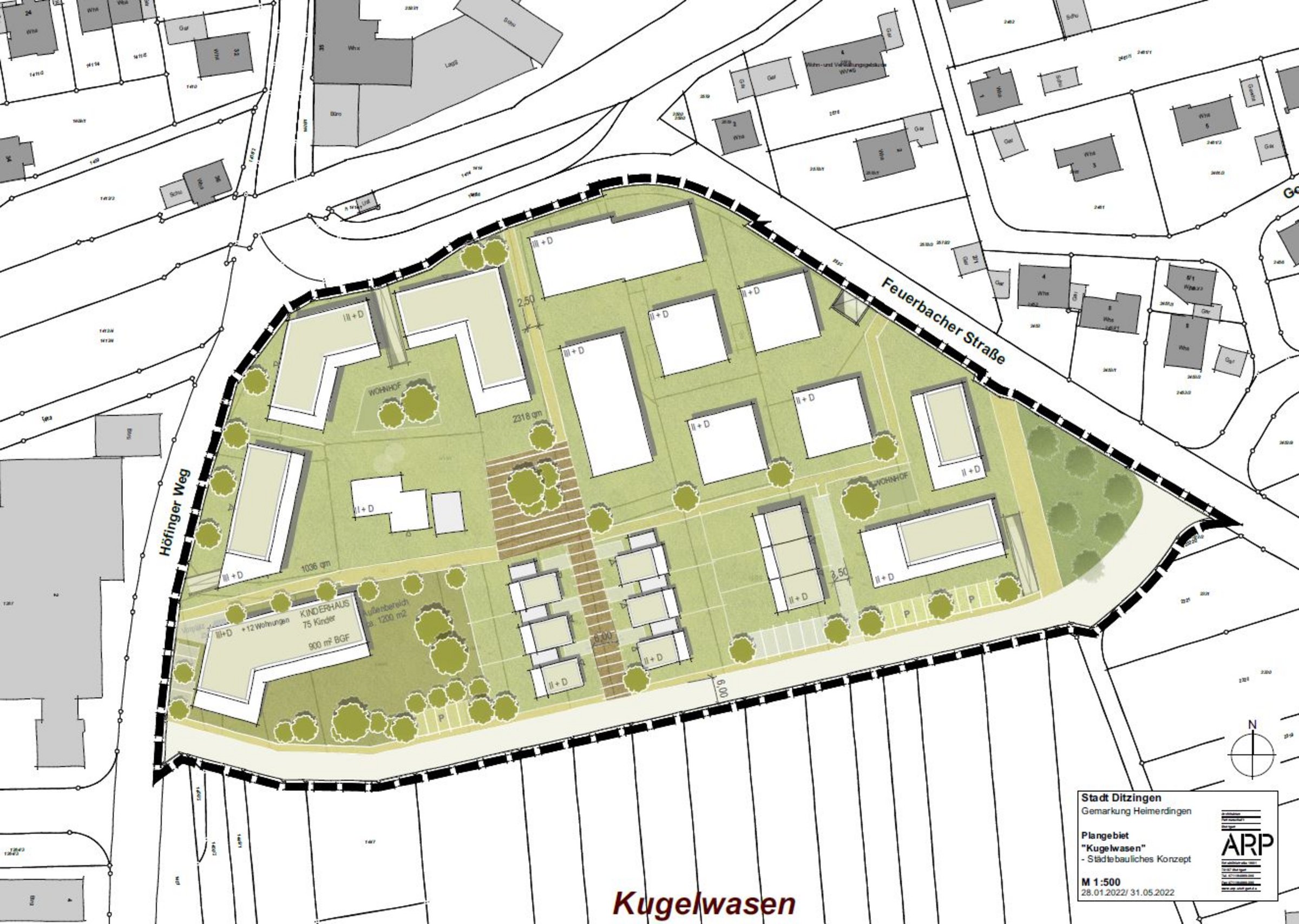 Plan Baugebiet Kugelwasen