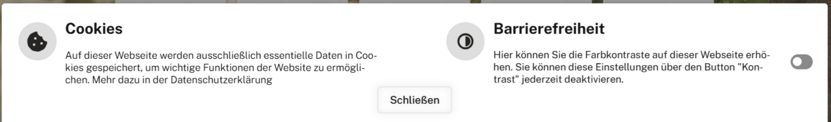 Cookie-Hinweis