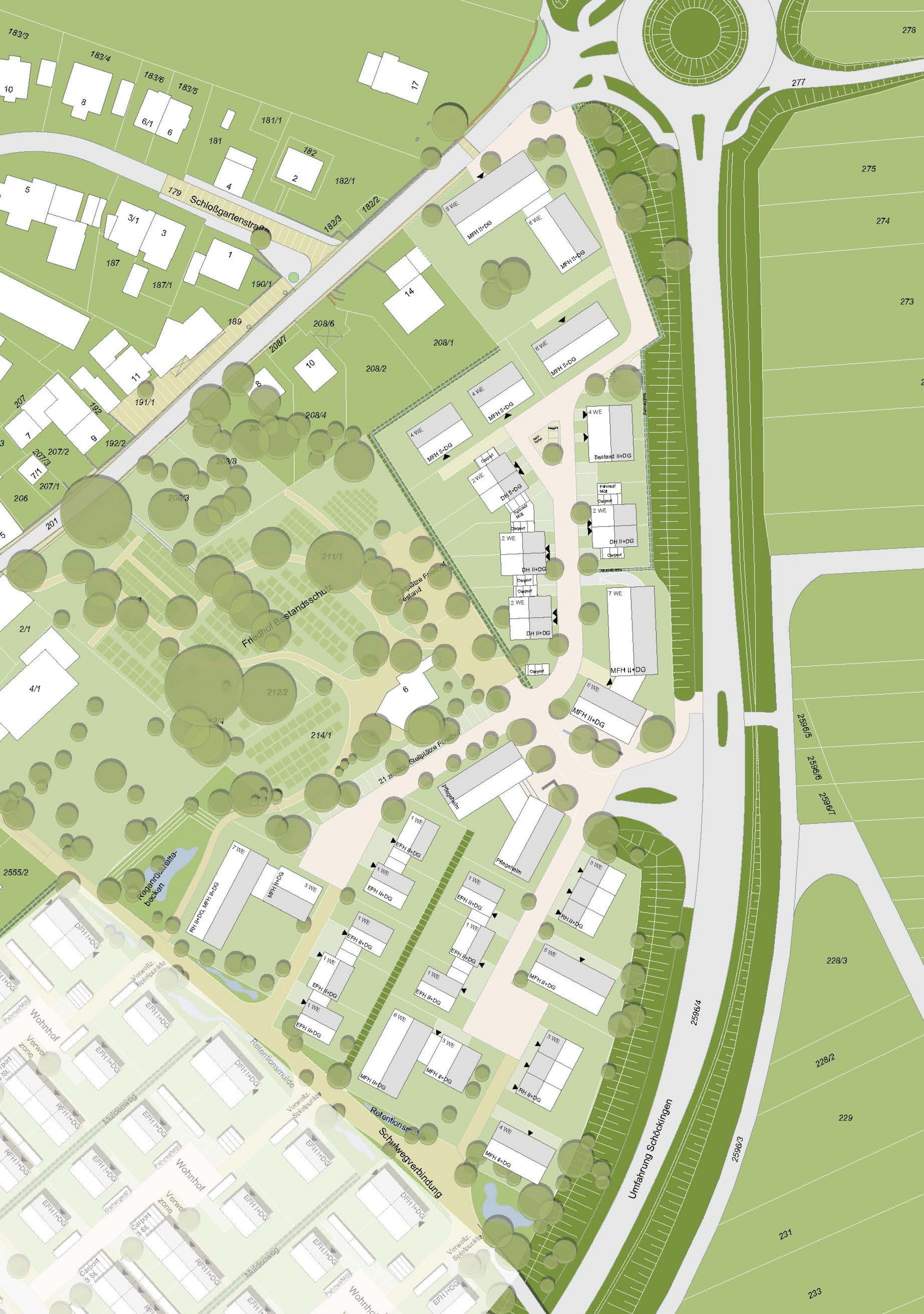 Plan Baugebiet Schöckingen Südost