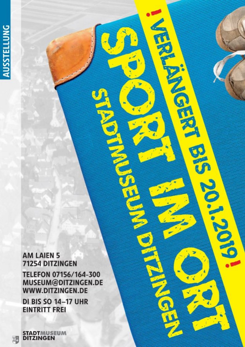 Plakat Sport im Ort
