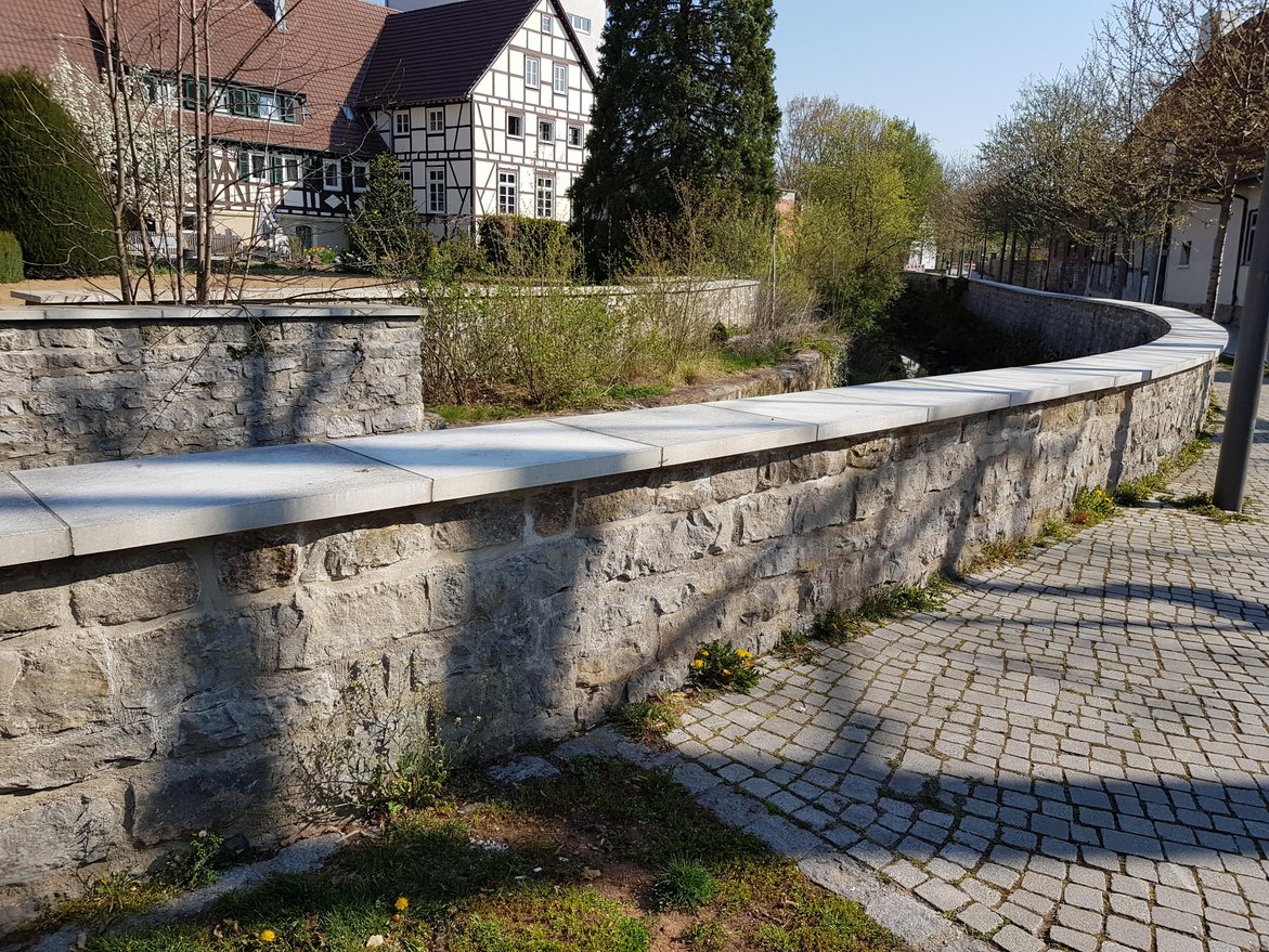 Ufermauer an der Glems Ufermauer an der Glems