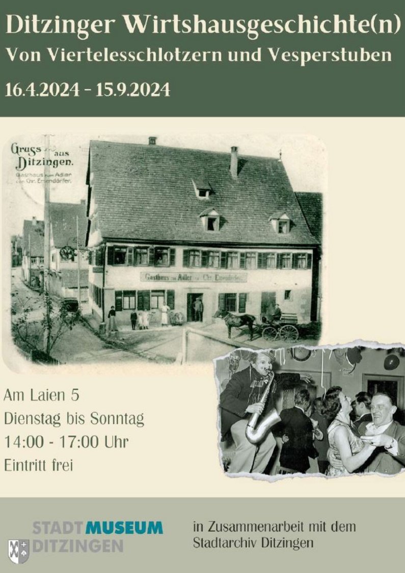 Plakat Ditzinger Wirtshausgeschichte(n)